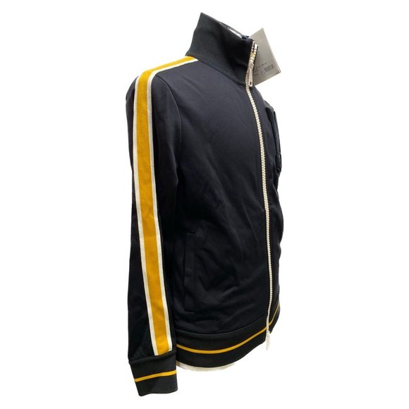 100% Auth NWT Moncler Zip Up Black Maglia Cardigan Men’s Sweatshirt Size Medium - Picture 4 of 11